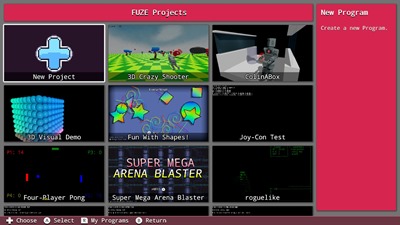 Lots of Programs come with FUZE4 Nintendo Switch