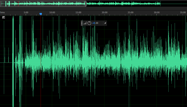 Raw audio data 1 channel