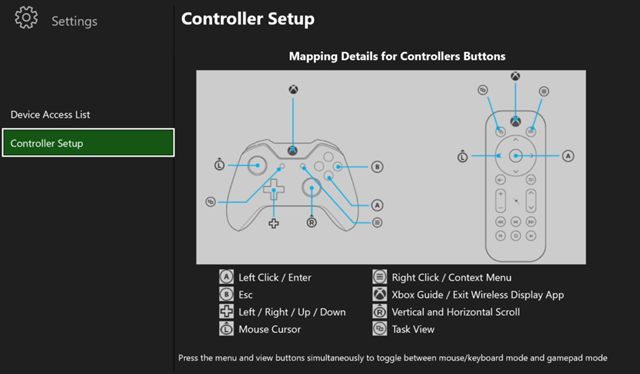 Controller Mapping for PC to Xbox